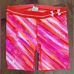 Under Armour women’s compression printed softball activewear shorts medium
